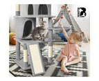 BEASTIE Cat Tree Scratching Post 161cm Light Grey