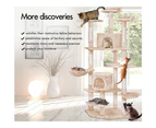 BEASTIE Cat Tree Scratching Post 203cm Beige