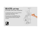 BEASTIE Cat Tree Scratching Post 180cm Black