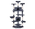 BEASTIE Cat Tree Scratching Post 202cm Grey