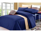 1500TC Egyptian Cotton Double Bed Sheet Set - Navy