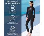 3mm Wetsuits for Women Neoprene Thermal Full Diving Suits Thicken Keep Warm Swimsuit Surfing Swimming UV Protection Long Sleeve Swimwear