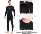 3mm Neoprene Full Wetsuit for Women Water Sports Diving Suits Swimwear Long Sleeve Back Zipper Jumpsuit for Scuba Snorkeling Surfing