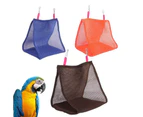 Summer Soft Mesh Bird Parrot Hammock Breathable Cage Hanging Bed Pet Supplies-Red S