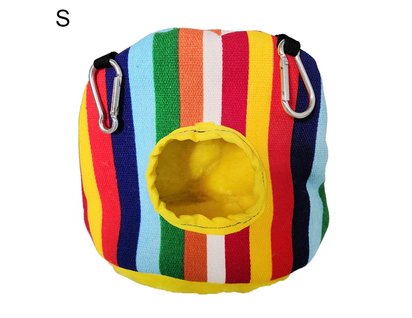Pet Bird Parrot Owl Print Soft Warm Hanging Cage House Sleep Tent Bed Cave Nests-S Style 2