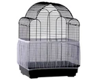 Bird Cage Cover Breathable Dustproof Pet Supplies Ventilated Cage Guard Mesh for Pet White