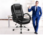 Alfordson Mesh Office Chair Gaming Executive Fabric Seat Racing Footrest Black