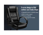 ALFORDSON Office Chair Gaming Executive Seat Racing Black