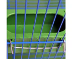Bird Feeding Bowl Food Water Plastic Square Cup Holder Parrot Pigeon Cage Feeder-L
