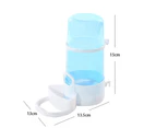 Bottle Automatic Large Capacity Plastic Durable Hard Bird Feeders for Hamster-Blue