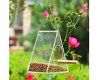 Hanging Bird Feeder Food Dispenser Box Container Garden Outdoor Feeding Tool Style 3