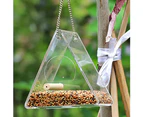 Hanging Bird Feeder Food Dispenser Box Container Garden Outdoor Feeding Tool Style 1