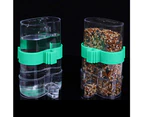 2 Pieces of Automatic Feeder,Bird Drinker,Parrot Feeder,Bird SuppliesParrot Feeder (Arc Two)