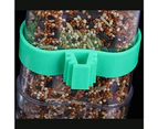 2 Pieces of Automatic Feeder,Bird Drinker,Parrot Feeder,Bird SuppliesParrot Feeder (Arc Two)