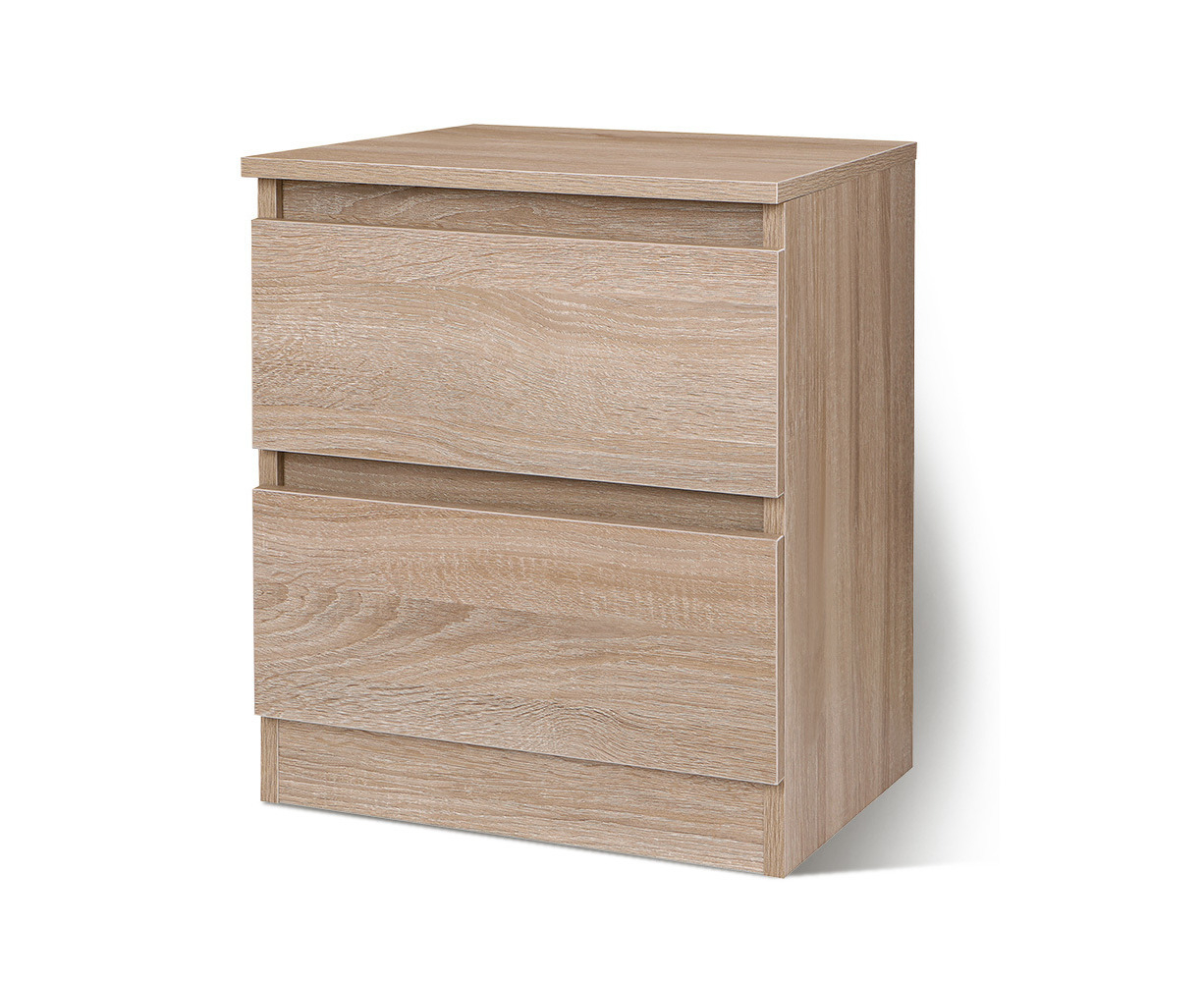 ALFORDSON Bedside Table 2 Drawers Wood | Catch.co.nz