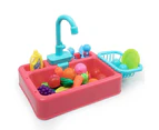 Parrot Automatic Bathtub with Faucet Shower Bathing Tub Cage Clean Feeder Tool-Pink