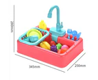 Parrot Automatic Bathtub with Faucet Shower Bathing Tub Cage Clean Feeder Tool-Pink