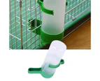 2Pcs Pet Drinking Fountain Large Capacity Dustproof Plastic Pet Food Feeder for Bird-L