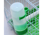 2Pcs Pet Drinking Fountain Large Capacity Dustproof Plastic Pet Food Feeder for Bird-L