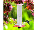 Hummingbird Feeder Hanging High Capacity Acrylic Pet Feeding Water Container for Yard