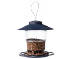 Bird Feeder Large Capacity Hangable No Odor Wild Seed Outside Squirrel Proof Birds Feeder for Zoo-Blue