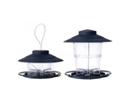 Bird Feeder Large Capacity Hangable No Odor Wild Seed Outside Squirrel Proof Birds Feeder for Zoo-Blue