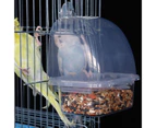Bird Feeder Hanging Easy Installation ABS Visible Observation Food Holder Pet Supplies-Transparent