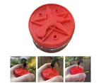 Attractive Bird Feeder Easy Carry Plastic Compact Portable Hummingbird Feeder for Daily-Red