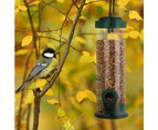 Hanging Bird Feeder Classic Tube Hanging Feeder Port High Quality Hard Plastic Perfect For Attracting Birds