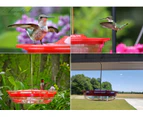 Outdoor Hummingbird Feeder, 2-Pack, Leak Proof, Easy Clean, Flying Saucer Hummingbird Feeder With Hook