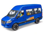 Bruder 1:16 MB Sprinter Tranfser Minibus w/ Figures Toy