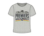 Penrith Panthers NRL 2022 NAR Premiers T Shirt Grey Sizes S-2XL!