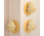 Wall-mounted Beauty Sponge Holder Save Space Compact Simple Installation Cosmetic Puff Stand for Home-Yellow