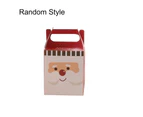 Santa Claus Reindeer Christmas Eve Apple Box Paper Candy Gift Packing Bag Decor Random Style#