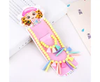 Kids Girls Candy Color Beads Flower Pendant Necklace Bracelet Bangle Jewelry Set 1#