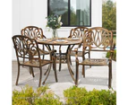 Livsip 5 Piece Outdoor Furniture Dining Set Patio Table Chairs Setting Cast Aluminum