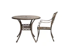 Livsip 5 Piece Outdoor Furniture Dining Set Patio Table Chairs Setting Cast Aluminum