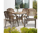 Livsip Outdoor Patio Setting Dining Chairs & Table 3 Piece Bistro Set Cast Aluminum Patio Garden Furniture