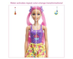 Barbie Colour Reveal Glitter! Hair Swaps Doll Glittery Pink With 25 Surprises