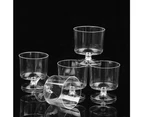 240 x PLASTIC DESSERT CUPS 60mL | Clear Disposable Wine Tasting Drink Glasses