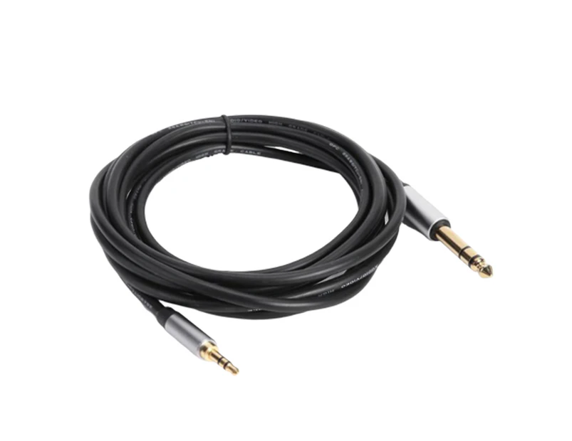 3.5mm Male to 6.35mm Male Jack Connector Audio Cable for Amplifier Loudspeaker