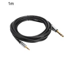 3.5mm Male to 6.35mm Male Jack Connector Audio Cable for Amplifier Loudspeaker