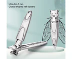 Nail Clippers Sharp Cuts Large Opening Anti-splash Manicure Tool Professional Pedicure Stainless Steel Hard Nail Toenail Trimmer for Home Use - Silver