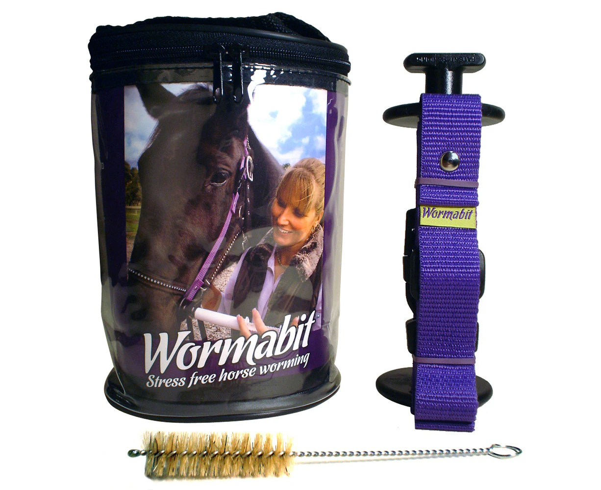 Wormabit Horse Pony Worming Bit Drench For Paste No Wastage Easy Use Purple