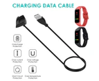 Smart Watch Band Charger Replacement Durable 100cm USB Fast Charging Data Cable for Samsung Galaxy Fit2 R220 Black