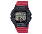 Casio Men's 45mm WS1400H-4A Resin Watch - Black/Red