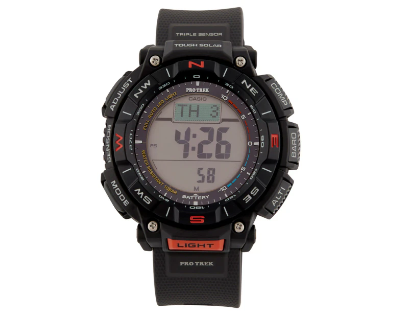 Casio Men's 52mm PRO TREK PRG-340-1DR Urethane Watch - Black
