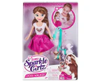 Sparkle Girlz Dog Walker Doll Set