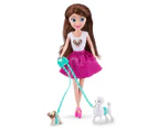 Sparkle Girlz Dog Walker Doll Set