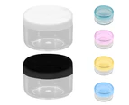 10Pcs 5g Travel Empty Face Cream Box Bottle Cosmetic Storage Container-Clear